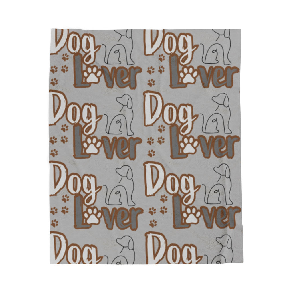 Dog Lover Velveteen Plush Blanket