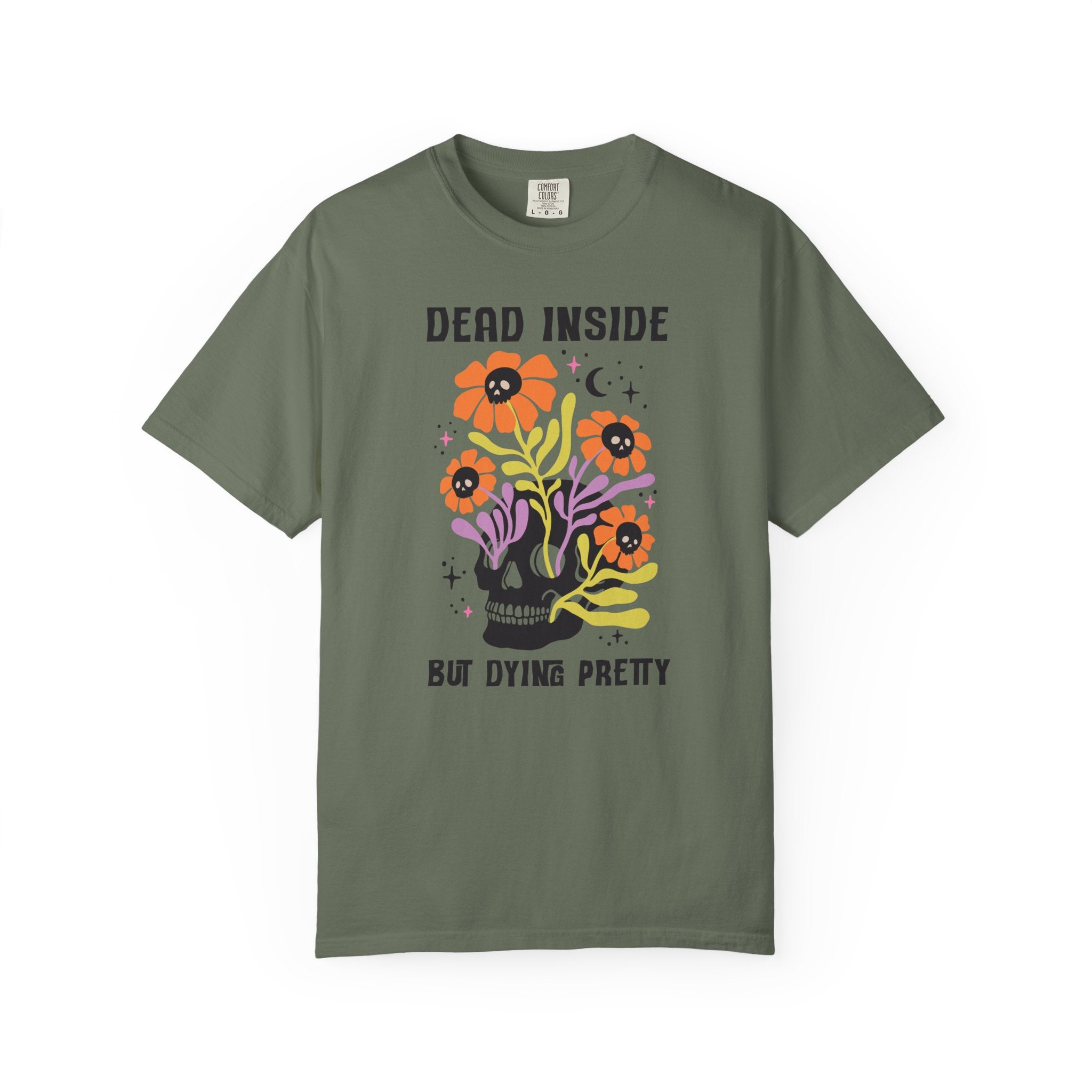 Skull Floral Dead Inside T-Shirt