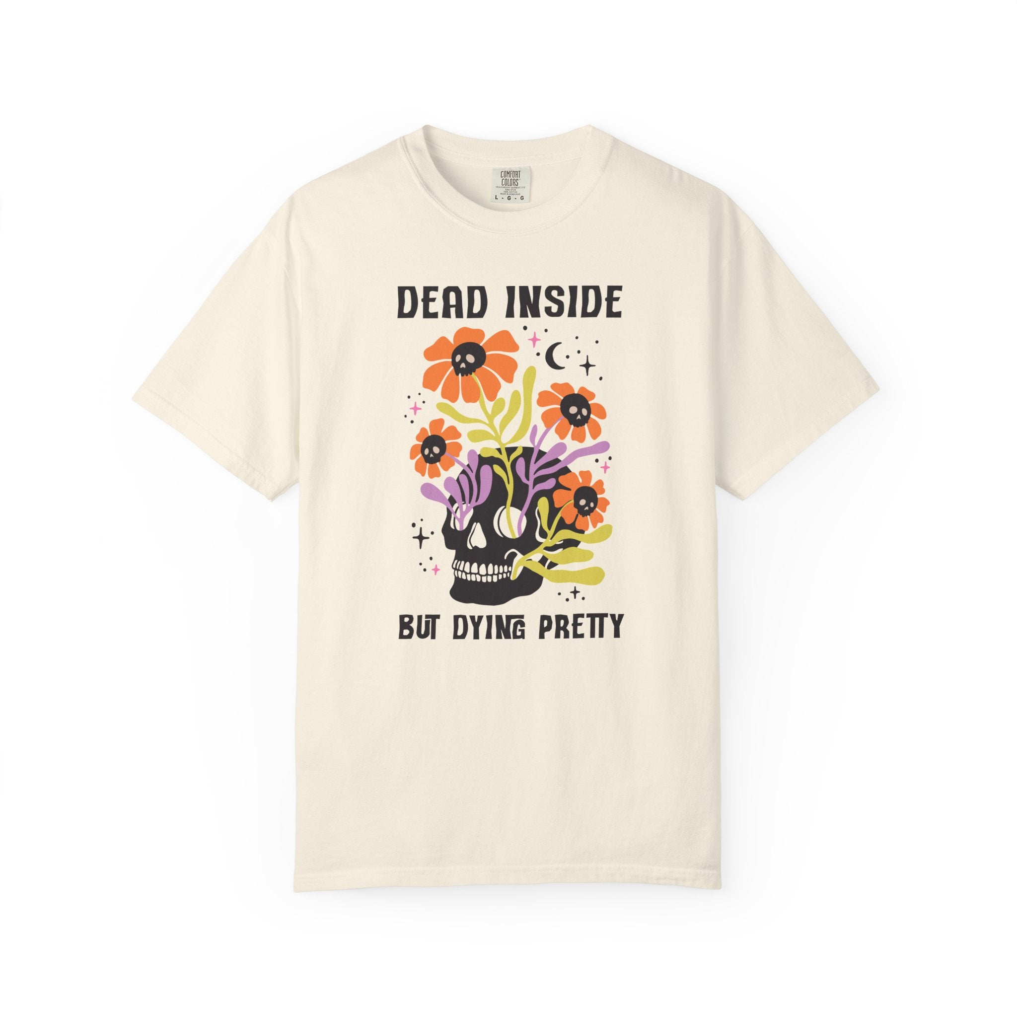 Skull Floral Dead Inside T-Shirt