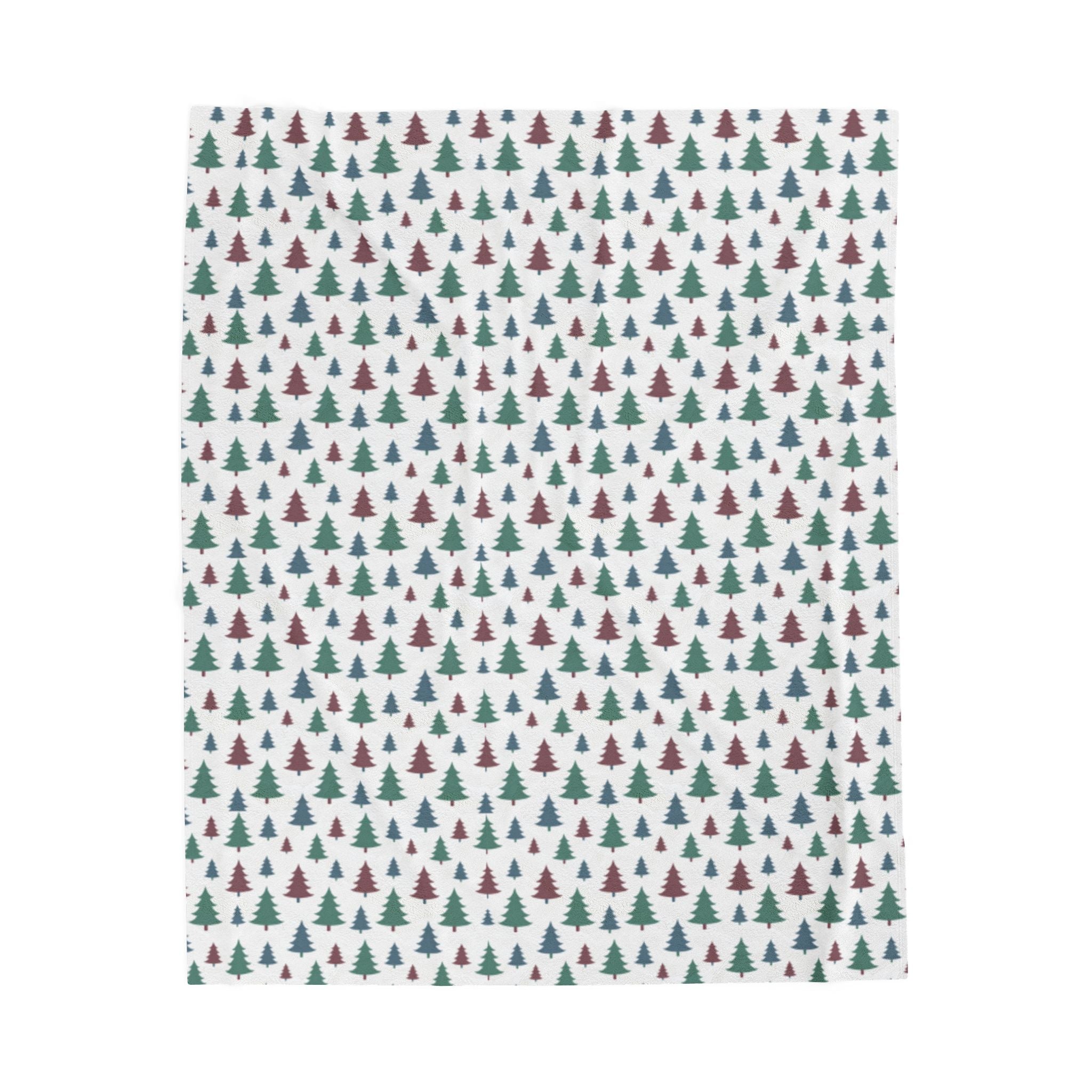 Christmas Tree Velveteen Plush Blanket