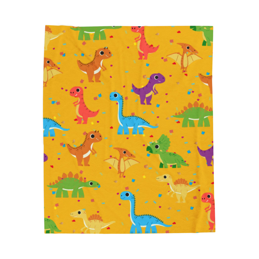 Dinosaur Velveteen Plush Blanket