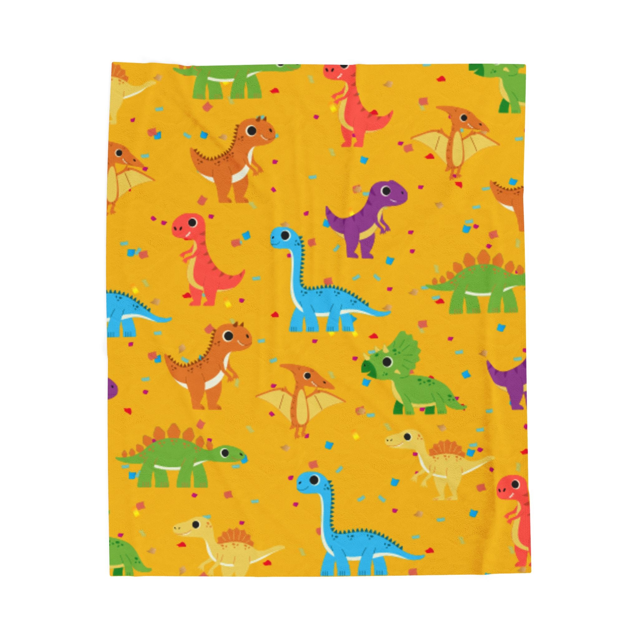 Dinosaur Velveteen Plush Blanket