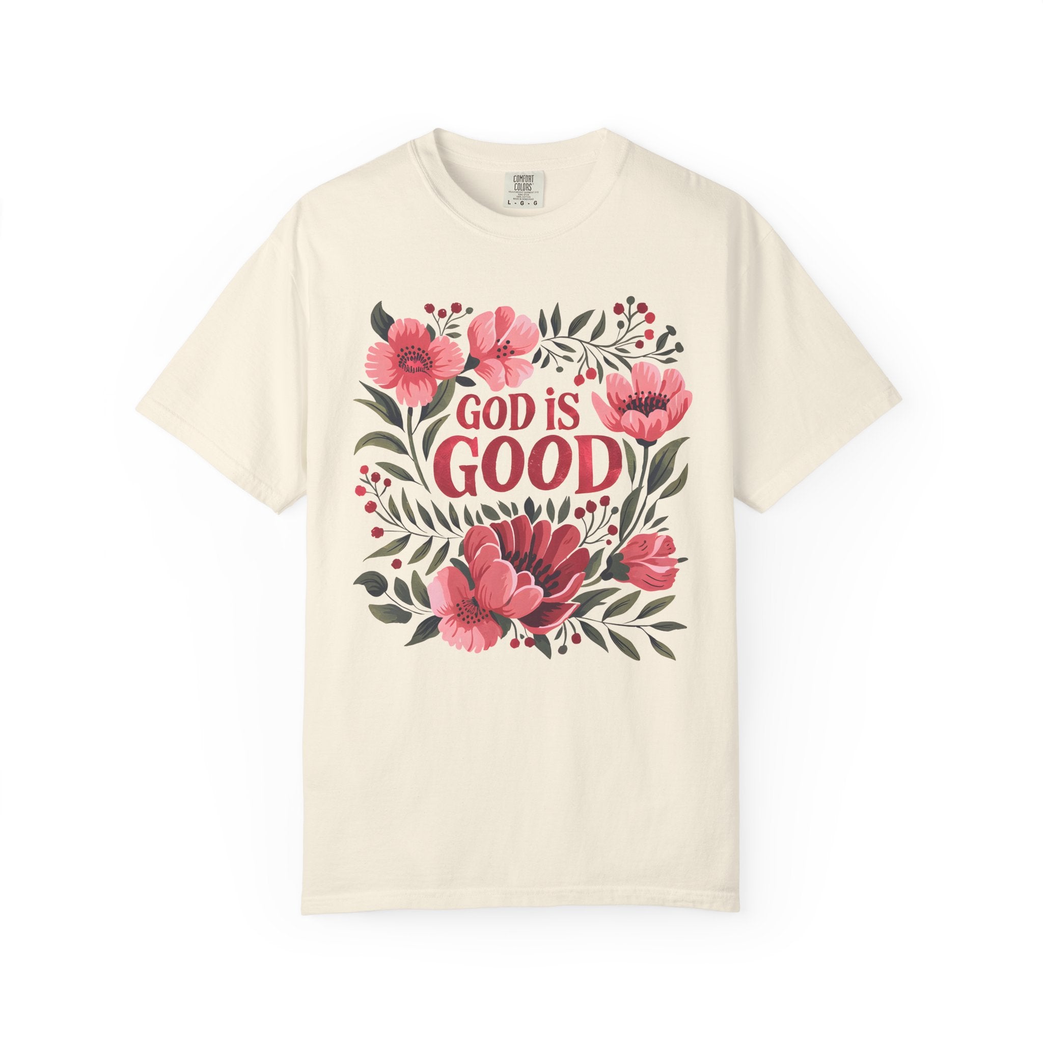 God Is Good Floral T-Shirt