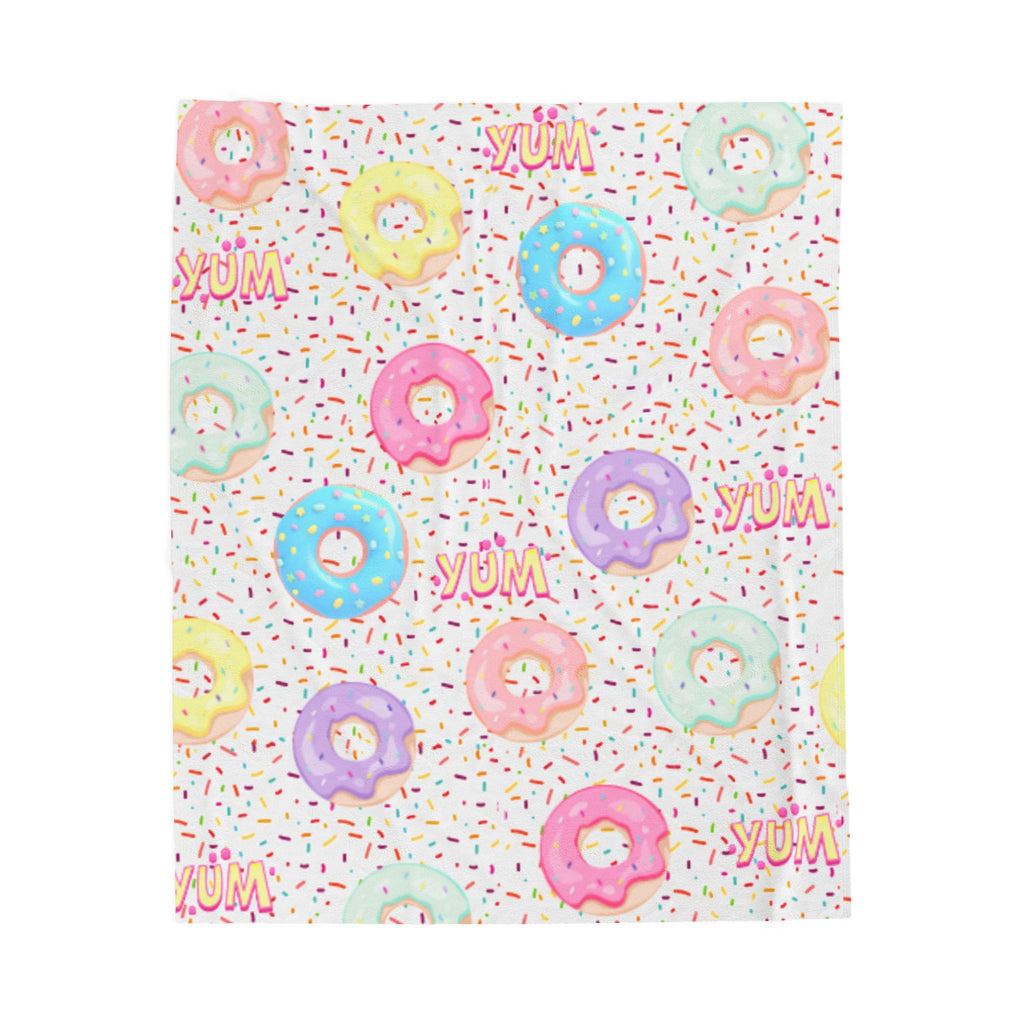 Donut Velveteen Plush Blanket