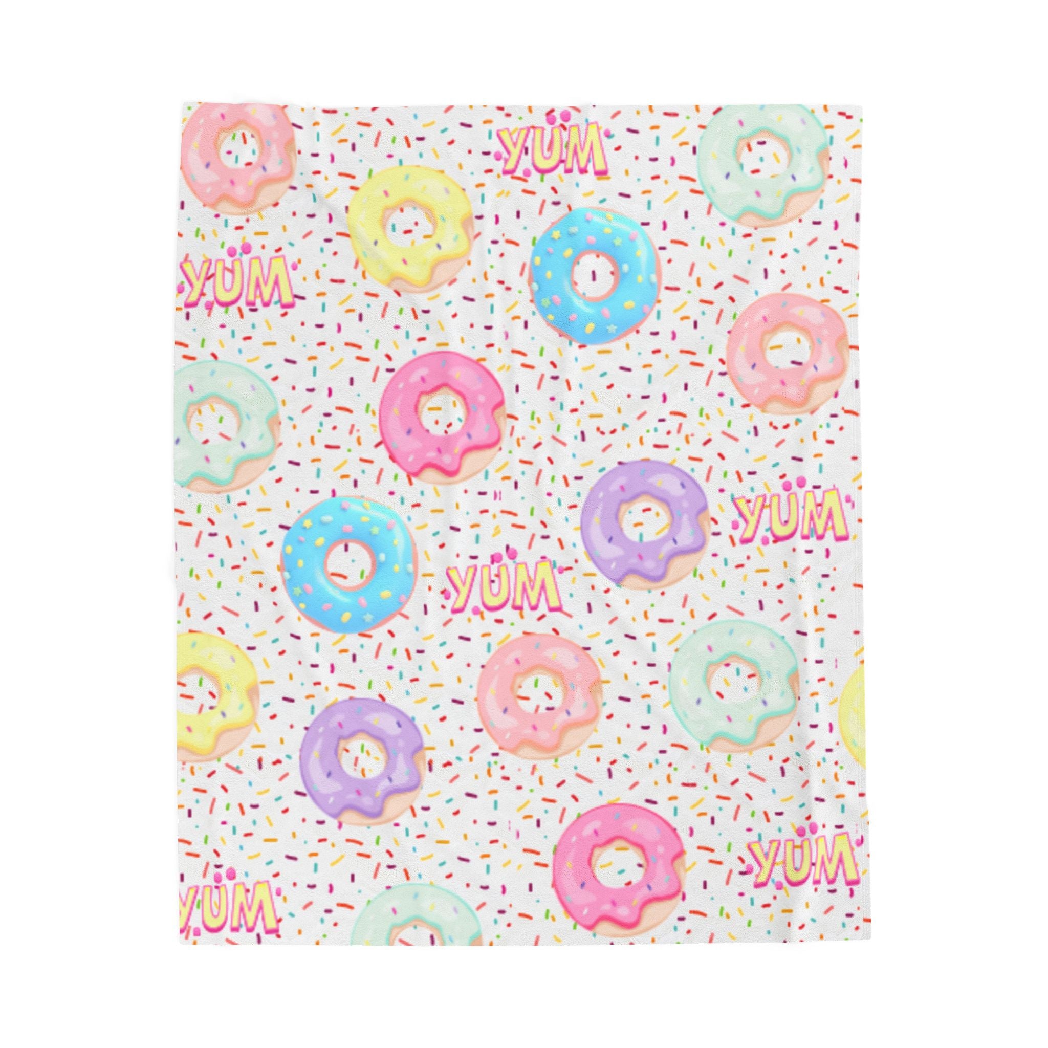 Donut Velveteen Plush Blanket