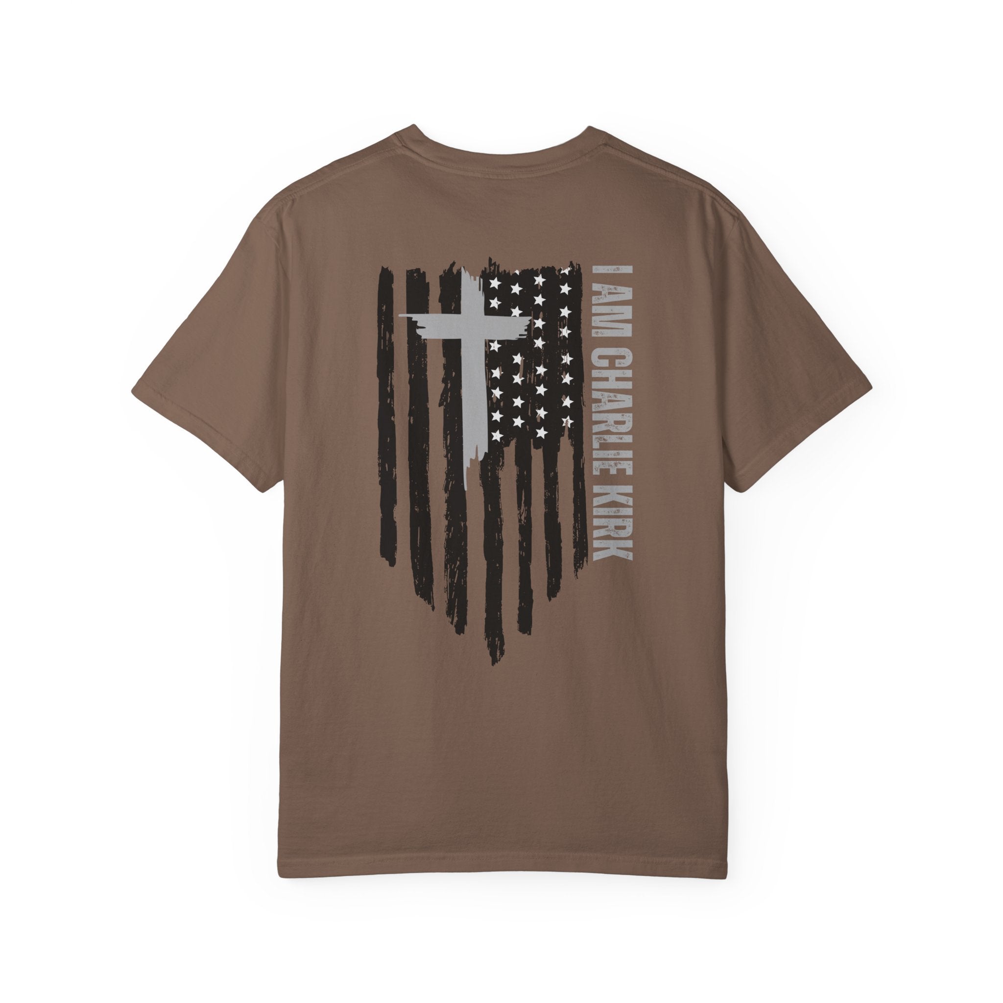 Patriotic Christian Tee - I AM CHARLIE KIRK