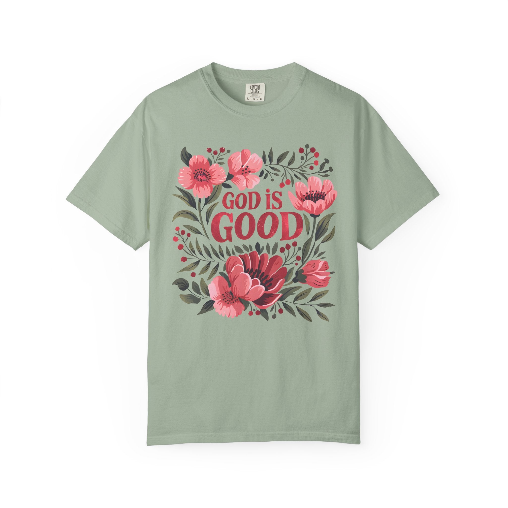 God Is Good Floral T-Shirt