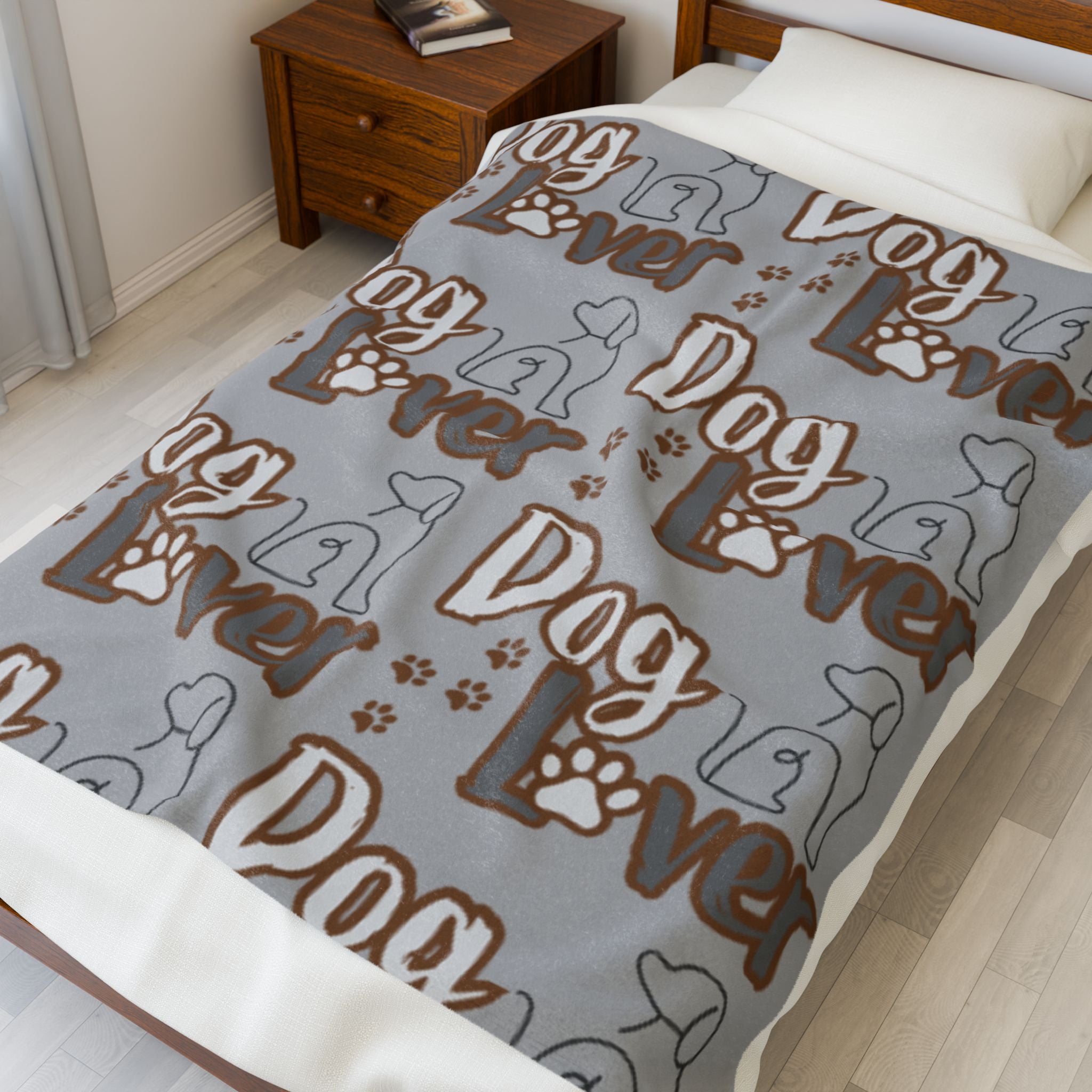 Dog Lover Velveteen Plush Blanket
