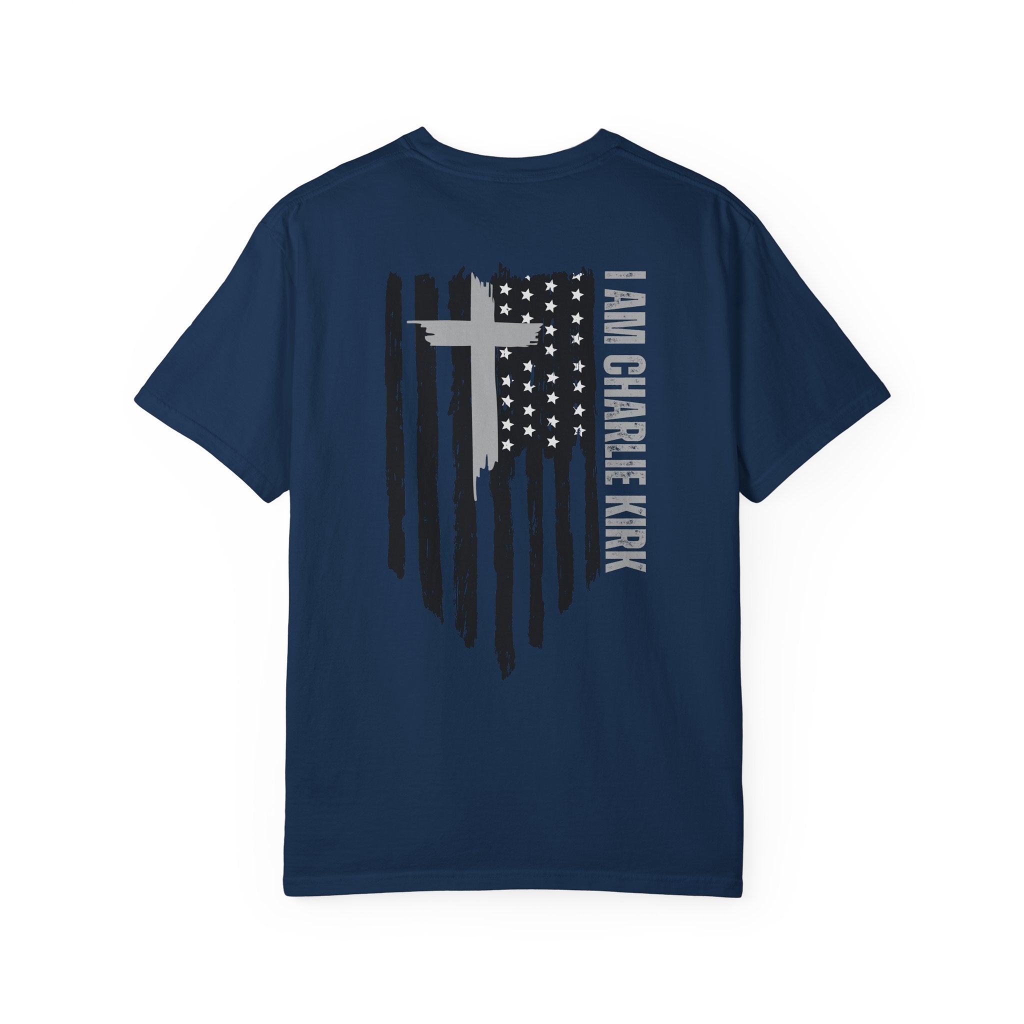 Patriotic Christian Tee - I AM CHARLIE KIRK