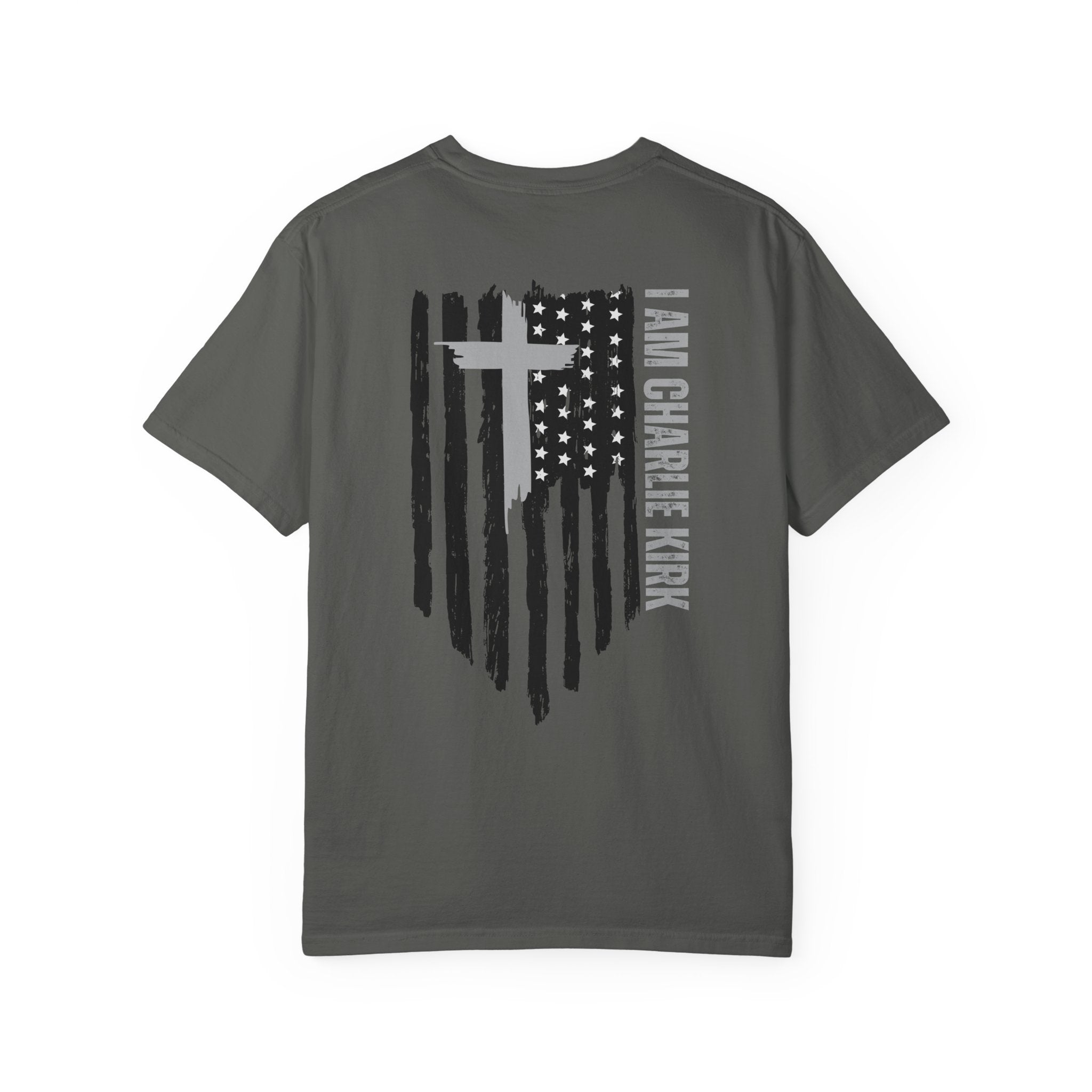 Patriotic Christian Tee - I AM CHARLIE KIRK
