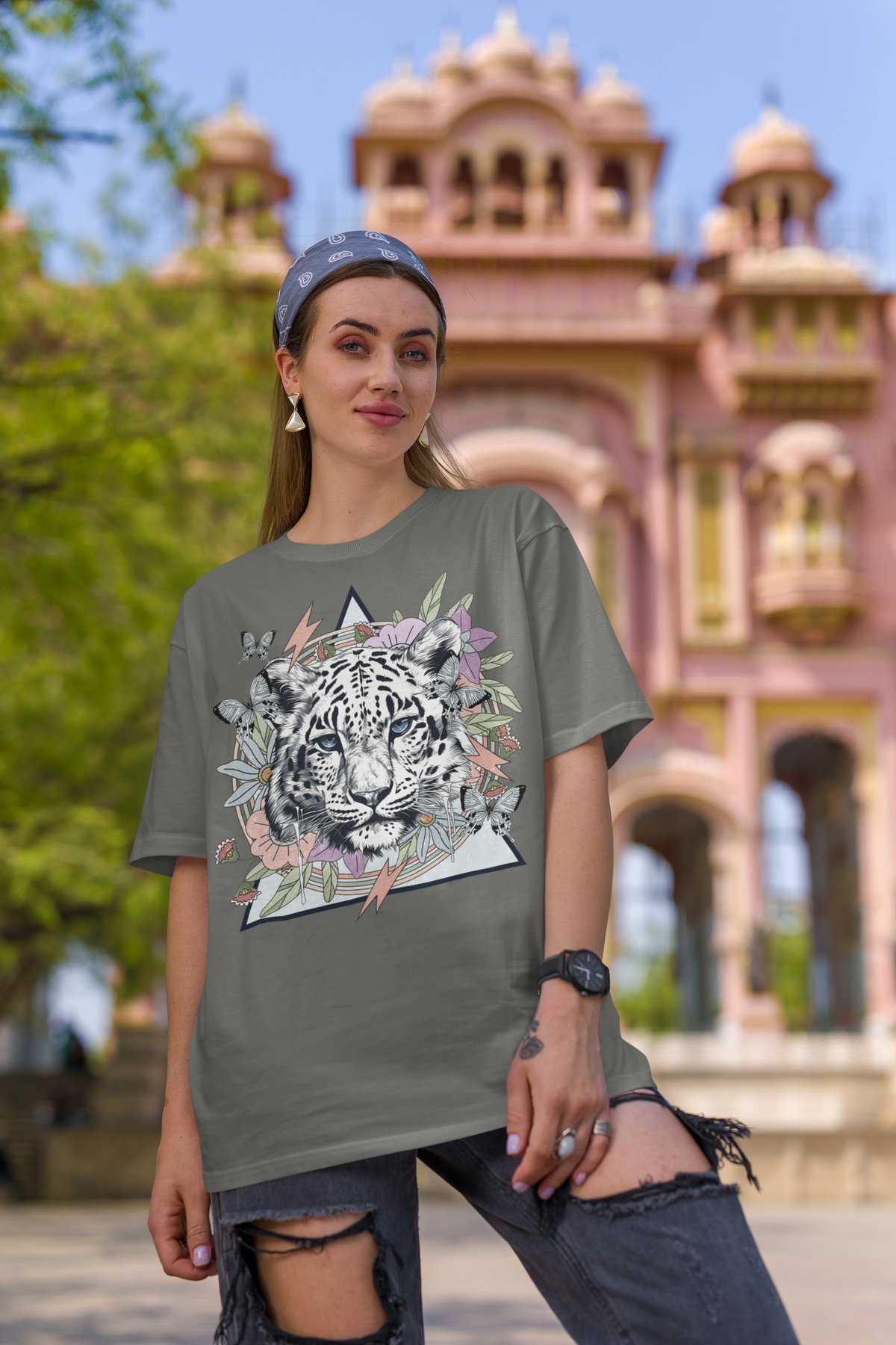 Tiger Floral Vintage T-Shirt