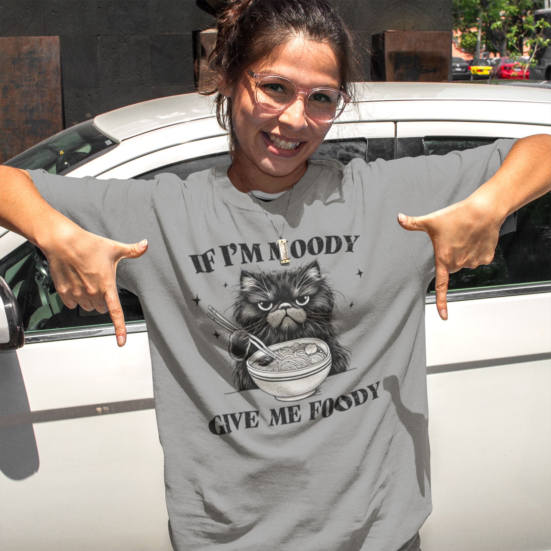 Camiseta divertida de gato