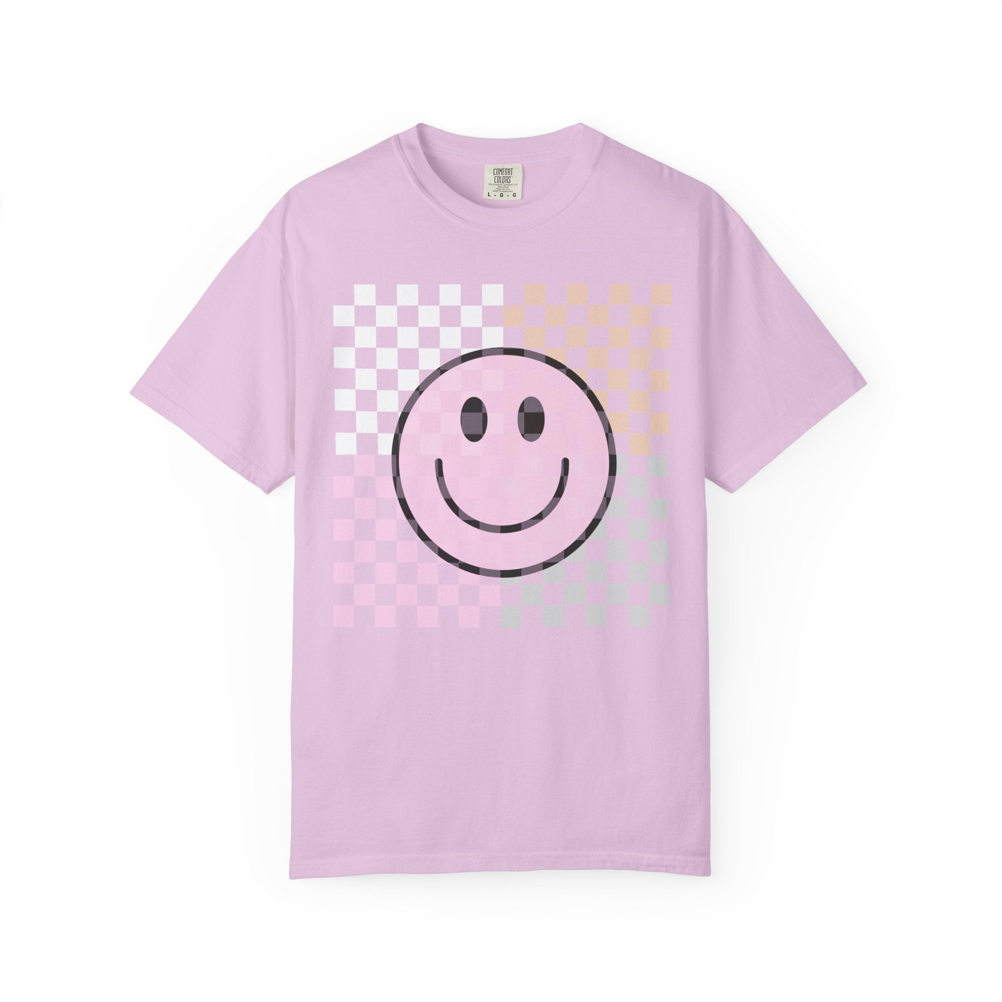 Checkered Smiley Face T-Shirt