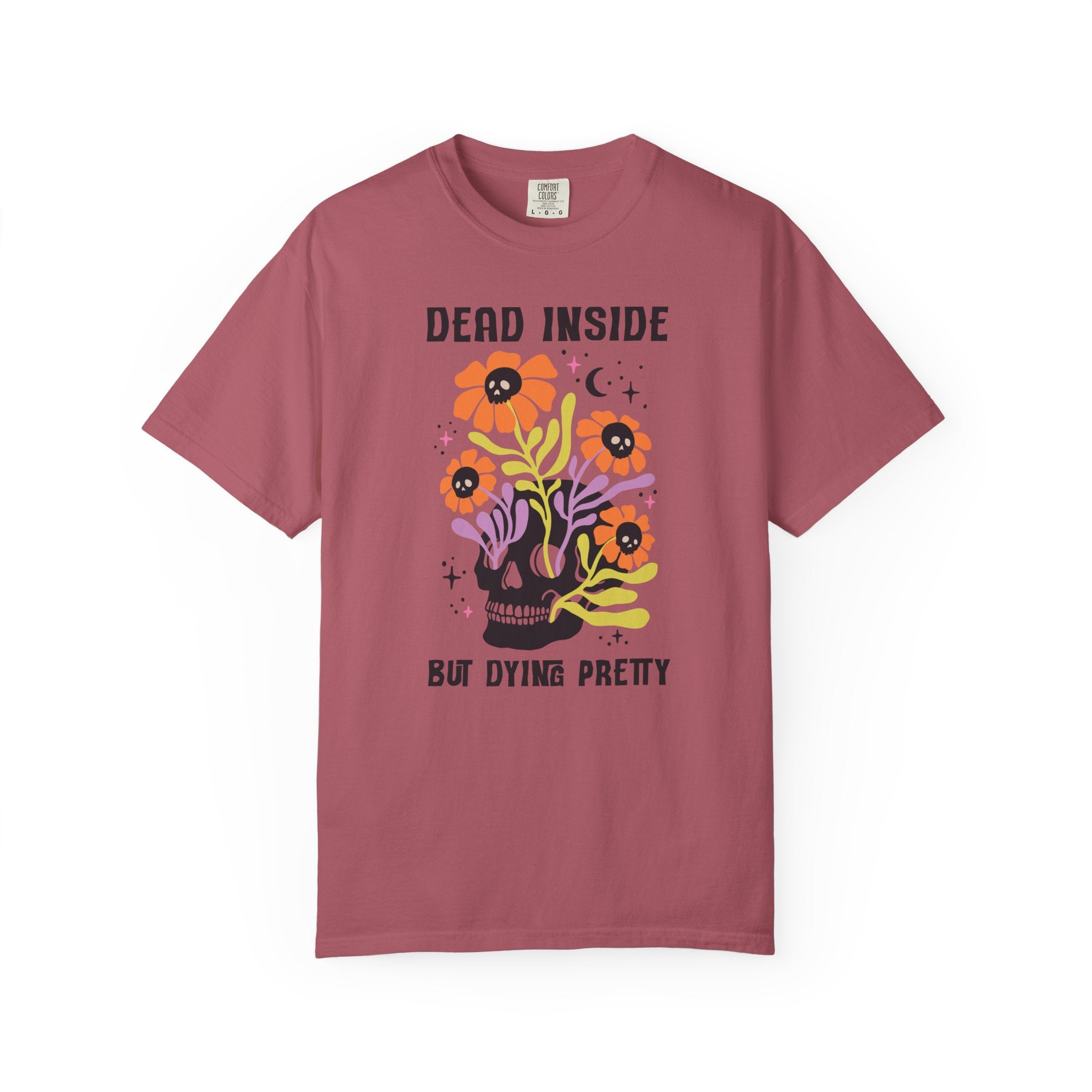 Skull Floral Dead Inside T-Shirt