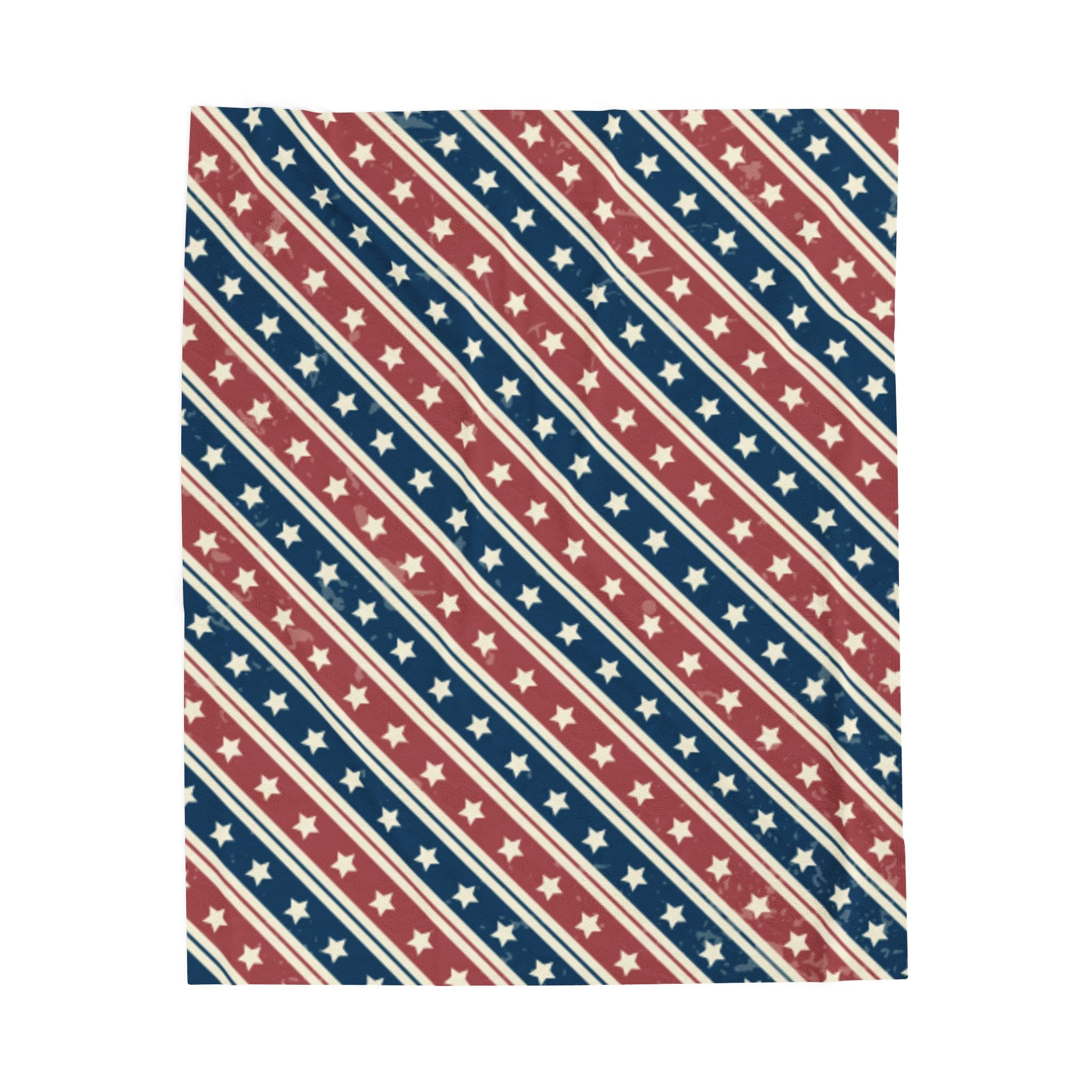 Patriotic Velveteen Plush Blanket