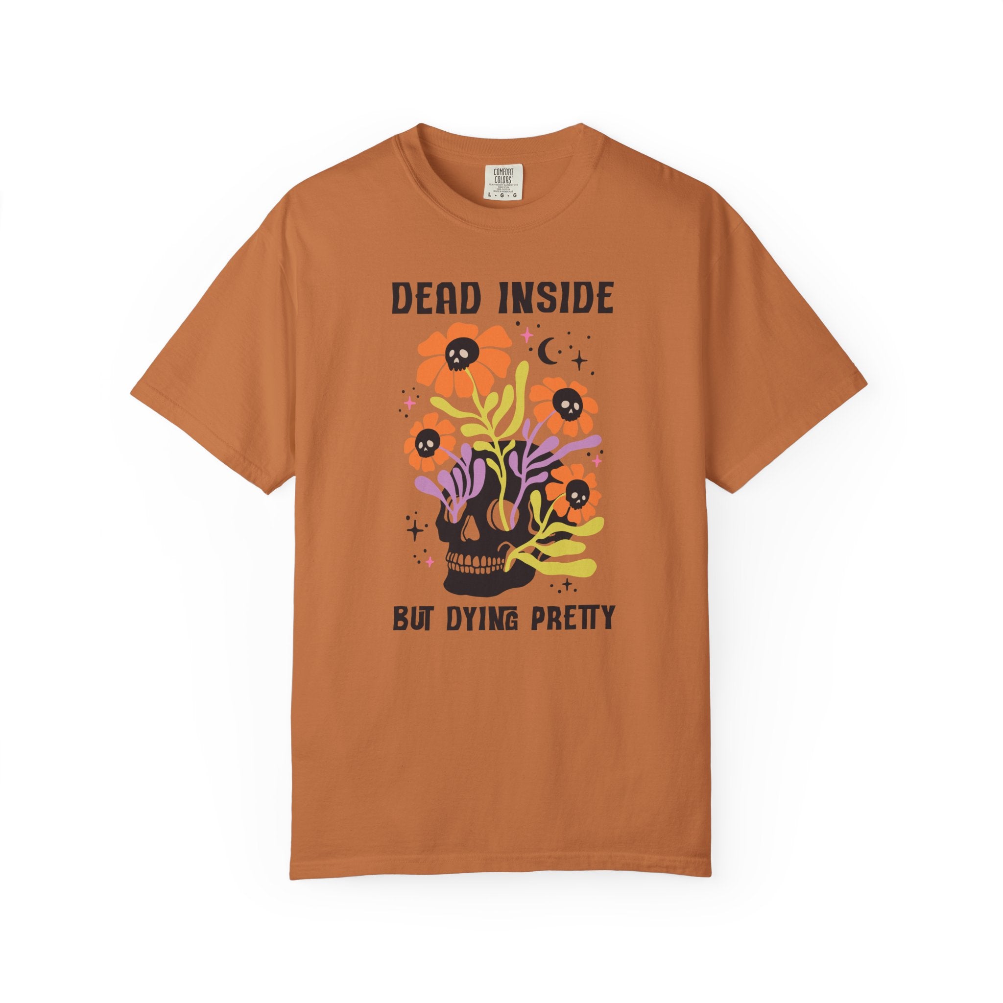 Skull Floral Dead Inside T-Shirt