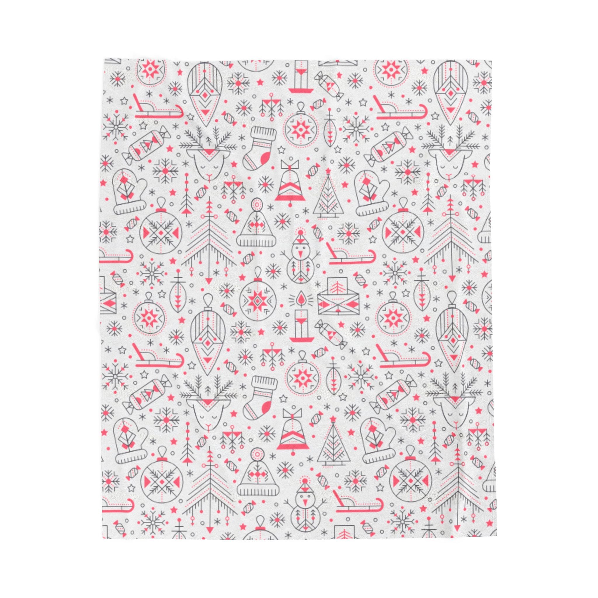 Winter Holiday Velveteen Plush Blanket