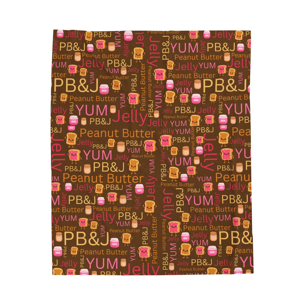 PB & J Velveteen Plush Blanket