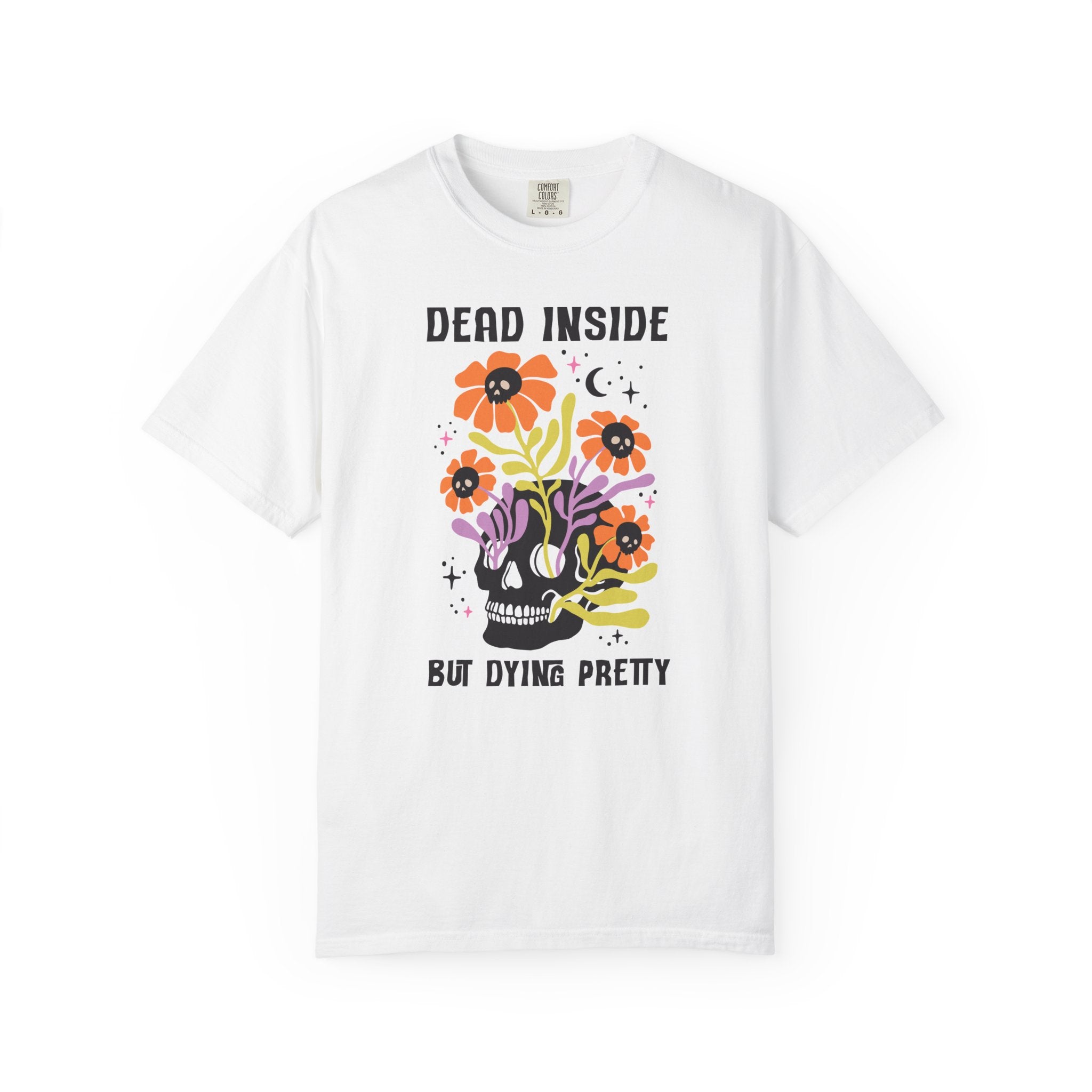 Skull Floral Dead Inside T-Shirt
