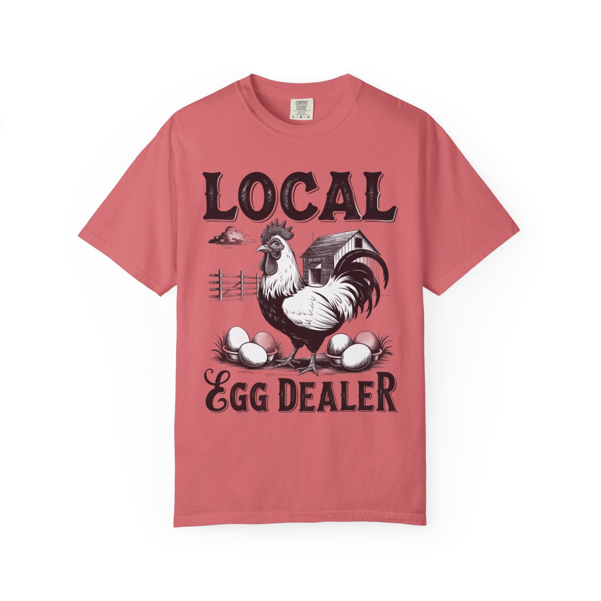 Camiseta del comerciante local de huevos