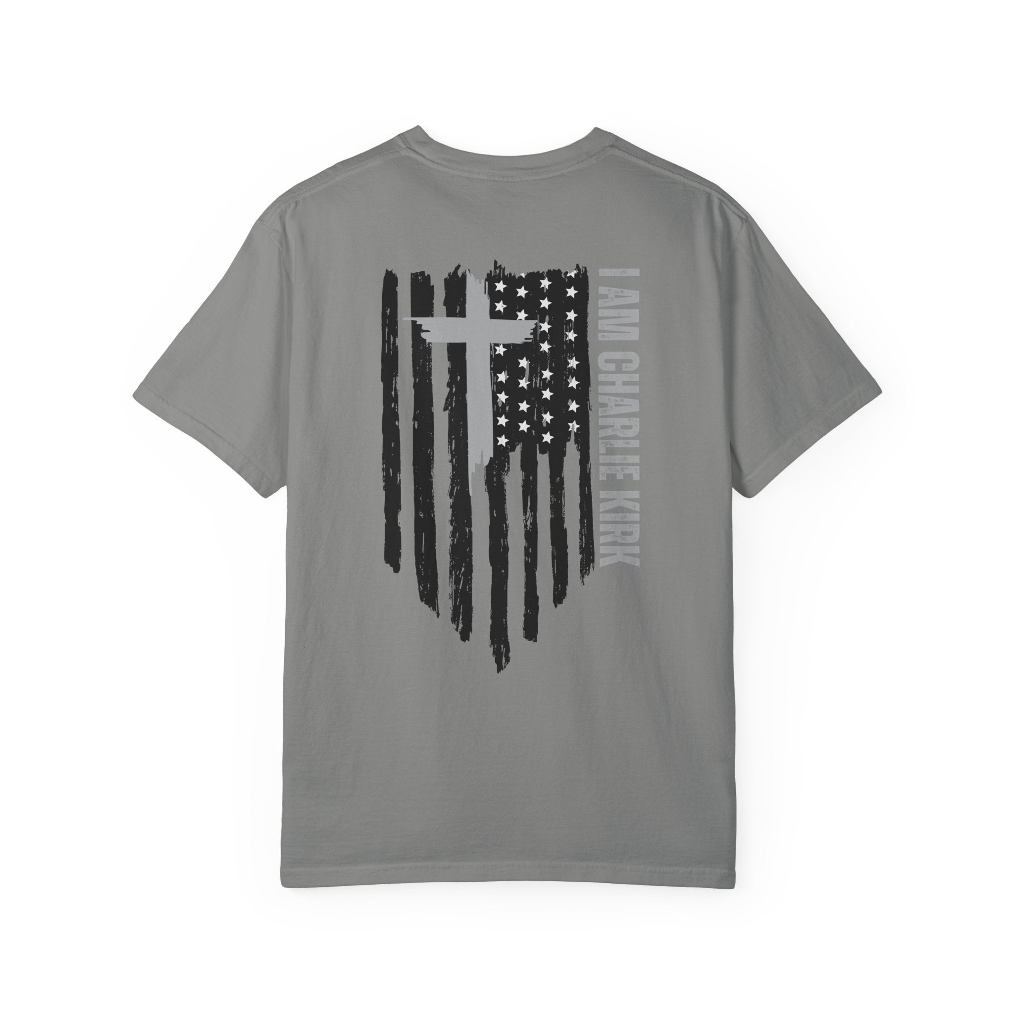 Patriotic Christian Tee - I AM CHARLIE KIRK