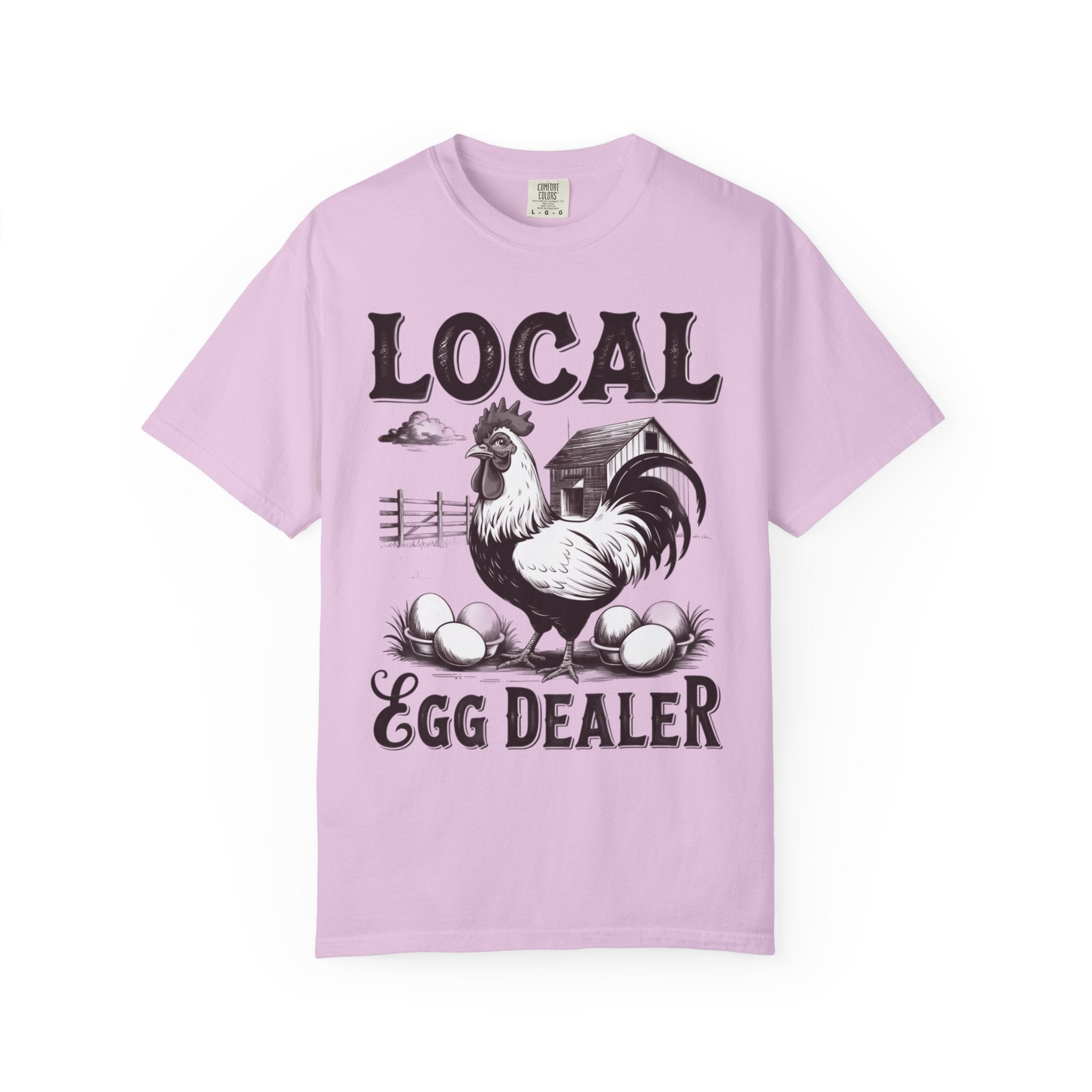 Camiseta del comerciante local de huevos